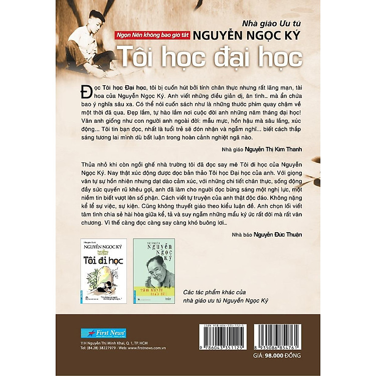 Tôi Học Đại Học - Nguyễn Ngọc Ký (Tái Bản) - Ảnh 3
