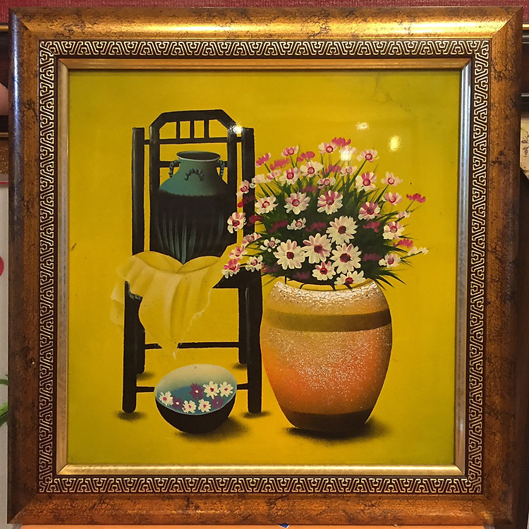 Tranh sơn mài tĩnh vật 38x38