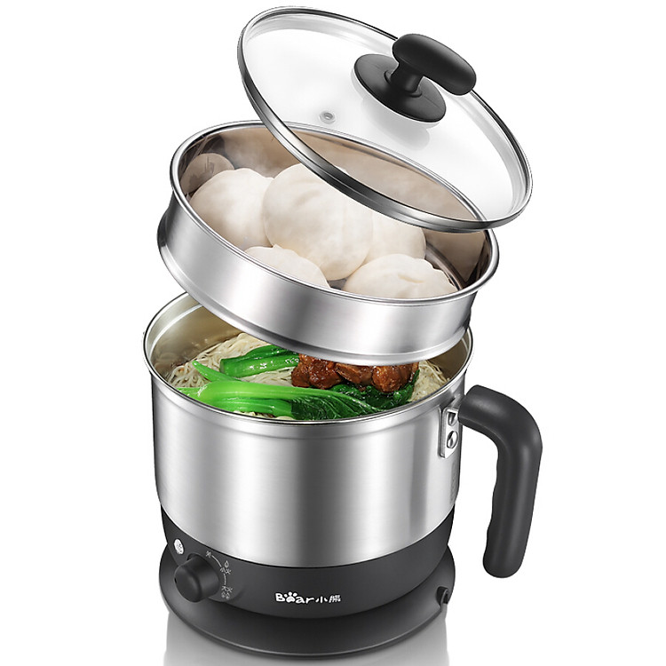 Nồi Nấu Đa Năng Có Xửng Hấp Bear DRG-C123