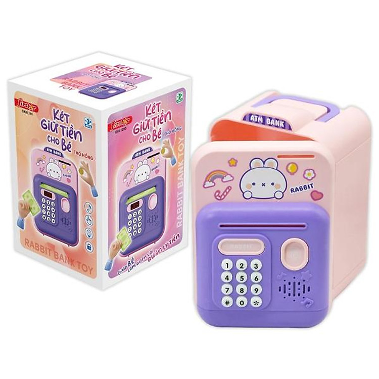 Ống Heo Tiết Kiệm Tiền Firstar DK81290 – Thỏ Hồng