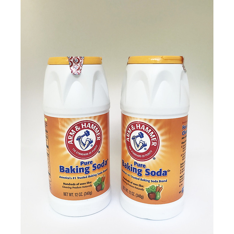 Combo 2 chai Baking Soda rửa rau củ quả Arm & Hammer Mỹ 340gr
