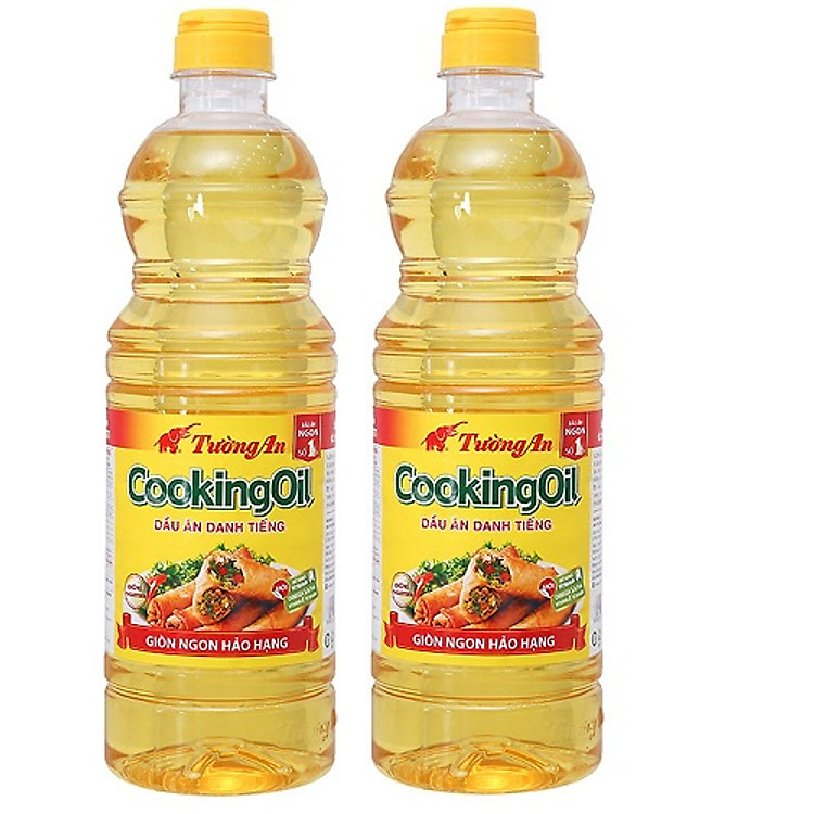 Combo 2 chai dầu thực vật Tường An Cooking Oil ( 1 lít / chai )