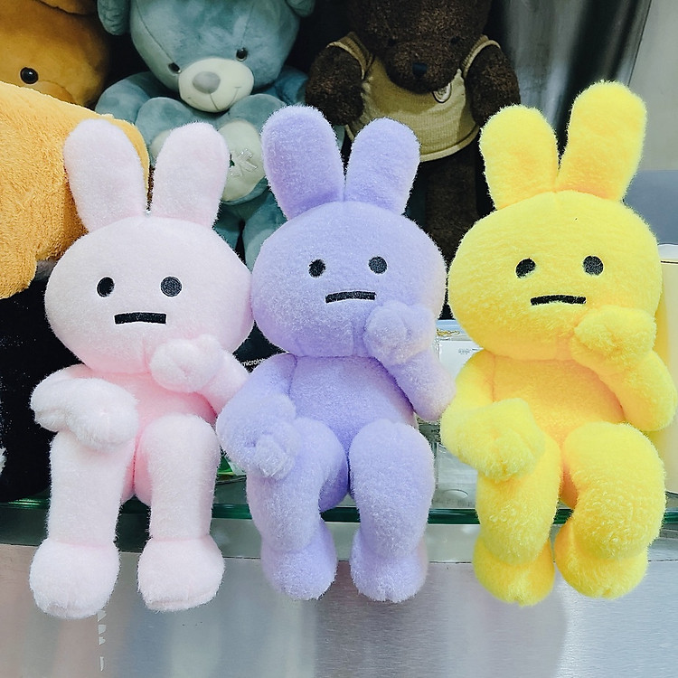 Mua Gấu bông thỏ suy tư 40cm - Hồng Chính hãng Tiết kiệm - Hình ảnh 2