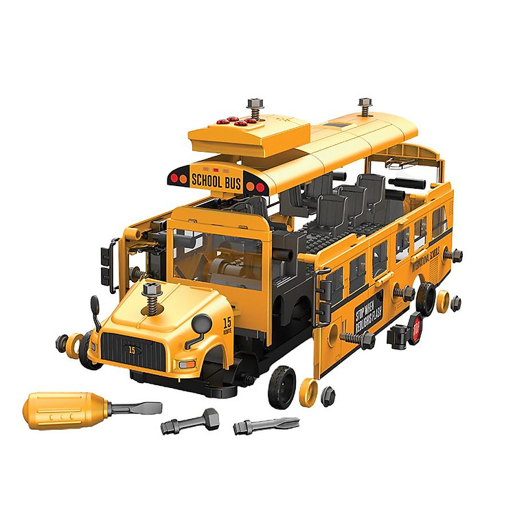 Đồ Chơi Lắp Ráp Xe Buýt VECTO VT9099C Chính hãng Tiết kiệm - Hình ảnh 2