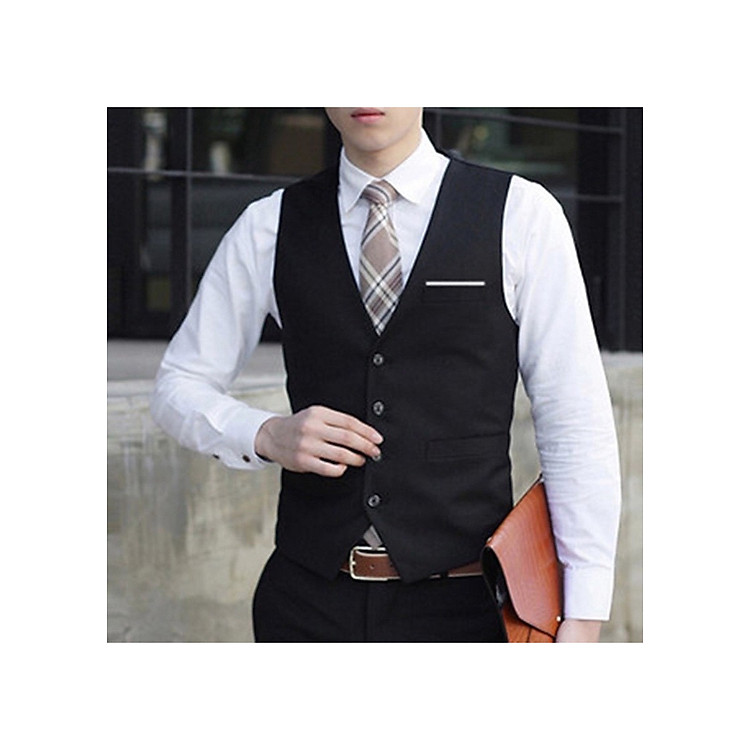 Áo vest ghi lê nam phong cách Hàn Quốc