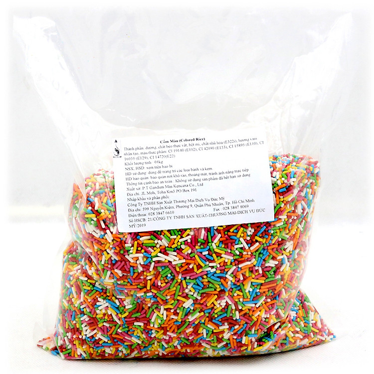 Socola cốm màu túi 1kg / 500g / 200g