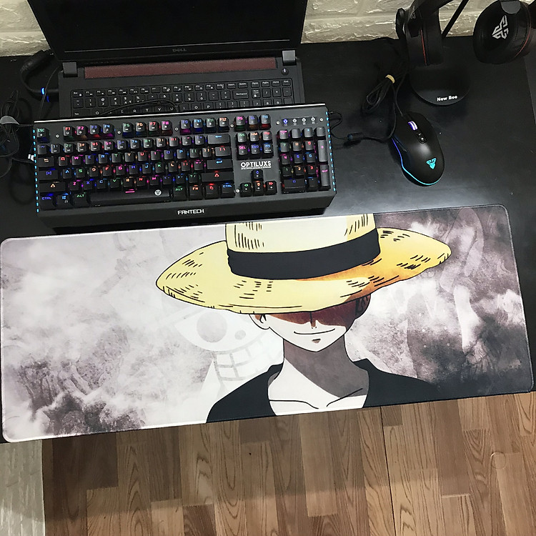 Miếng Lót Chuột, Bàn Di Chuột, mouse pad anime One Piece cỡ lớn (80x30x0.3) - Hàng chính hãng / Hàng nhập khẩu