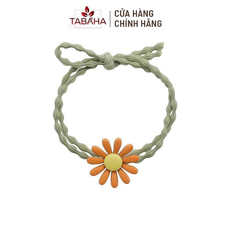 Dây Buộc Tóc Hoa Cúc Tabaha Chất Liệu Chun Bọc Vải Co Giãn Nhiều Màu Sắc 4.5cm