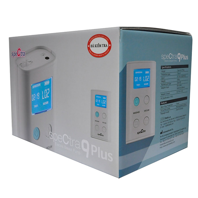 Combo máy hút sữa Spectra 9 Plus Chính hãng Ưu đãi - Hình ảnh 2