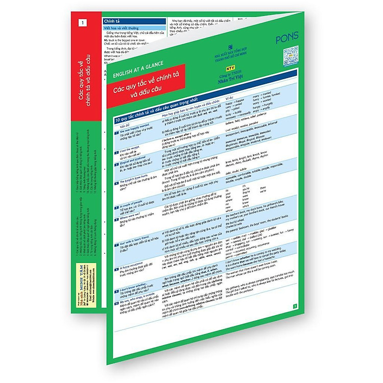 English At A Glance – Các Quy Tắc Về Chính Tả Và Dấu Câu
