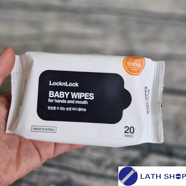 Khăn Giấy Ướt LocknLock 20 Miếng Chính hãng Ưu đãi - Hình ảnh 2