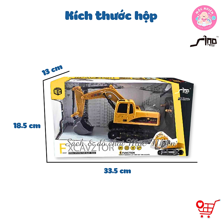 Xe Điều Khiển 1:24 - Máy Xúc SINO Chính hãng Giá rẻ - Hình ảnh 3