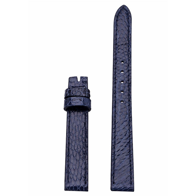 Dây Đồng Hồ Da Đà Điểu Size Nhỏ Huy Hoàng HT8422 - Xanh Đậm
