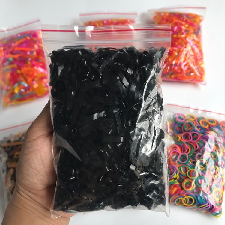 Dây chun buộc tóc sắc màu cho bé