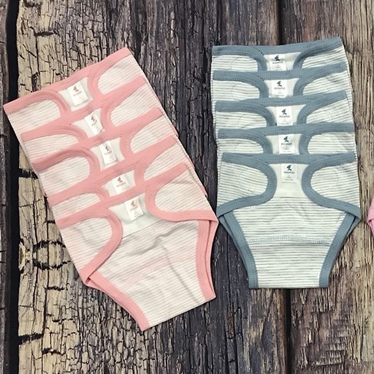 Set 5 Quần Đóng Bỉm Miomio Kẻ Sọc 0-6 Tháng