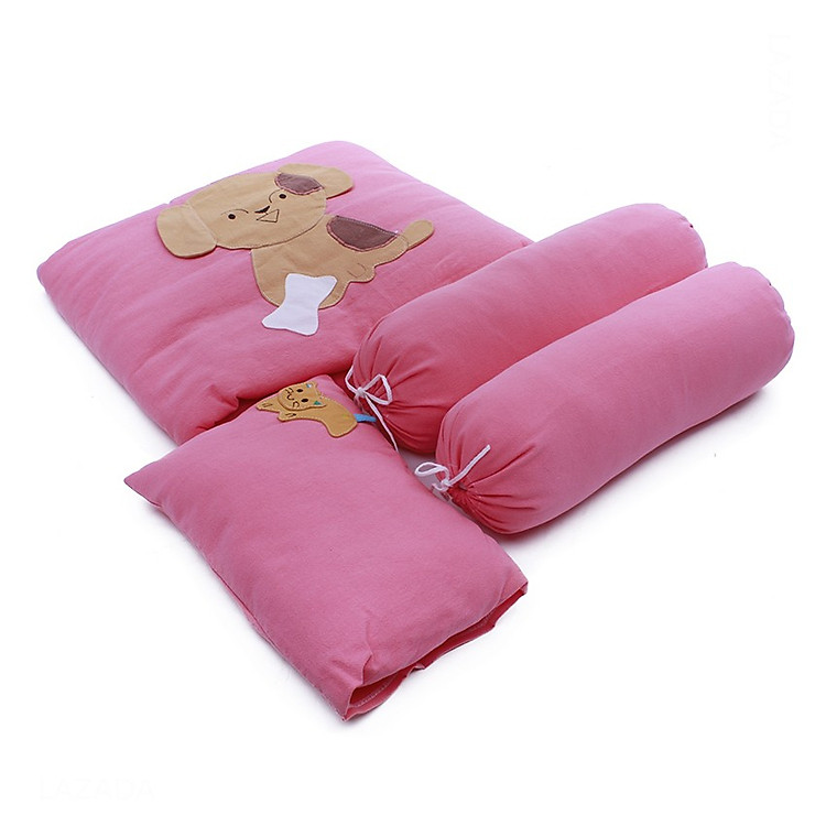 Bộ mền gối cotton nhỏ mèo con cho bé
