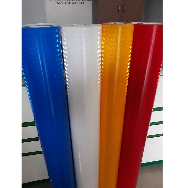 An toàn, Dán xe, Decal 3M cao cấp dán xe an toàn ban đêm Màng Phản quang 3M Seri 3400 - 1.22m x 50cm – Tùy chọn màu