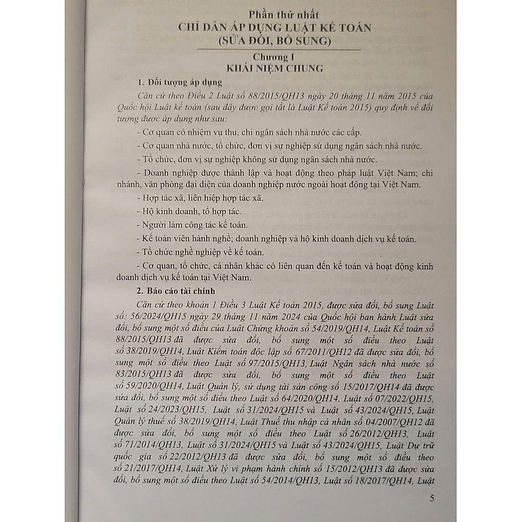 Chỉ Dẫn Áp Dụng Luật Kế Toán Sửa Đổi, Bổ Sung 2024 (V2558T) - Ảnh 4