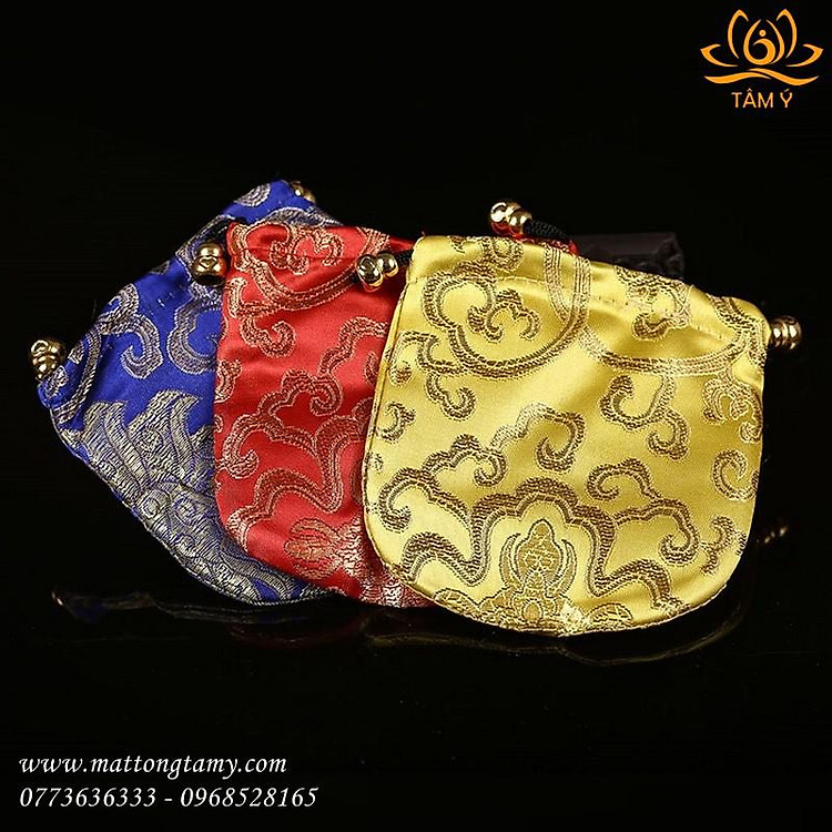 Túi gấm dây rút đựng pháp bảo nhỏ
