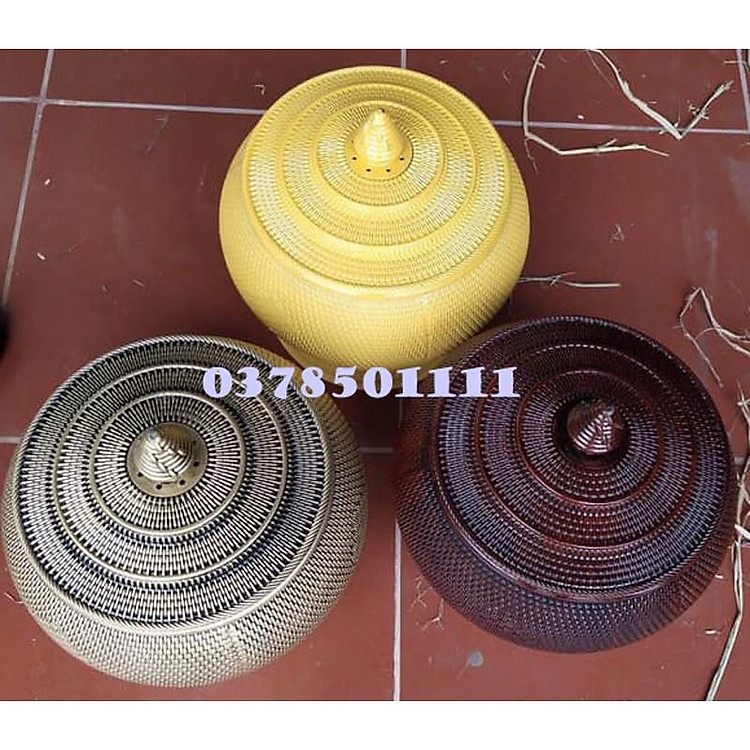 Giỏ ủ nhựa giả mây (1.5L) - Ảnh 4