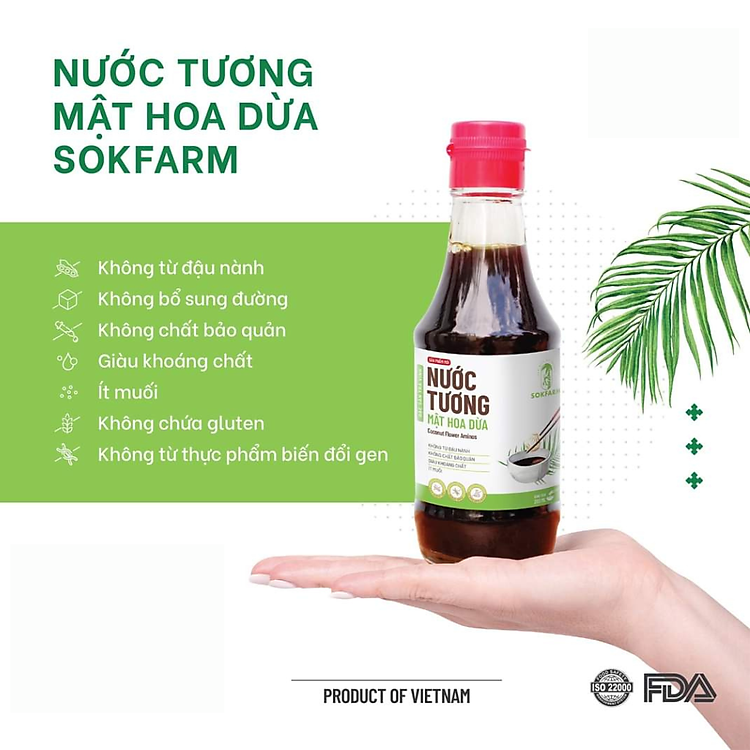 Mua Nước tương mật hoa dừa Sokfarm 60ml Ưu đãi - Hình ảnh 3