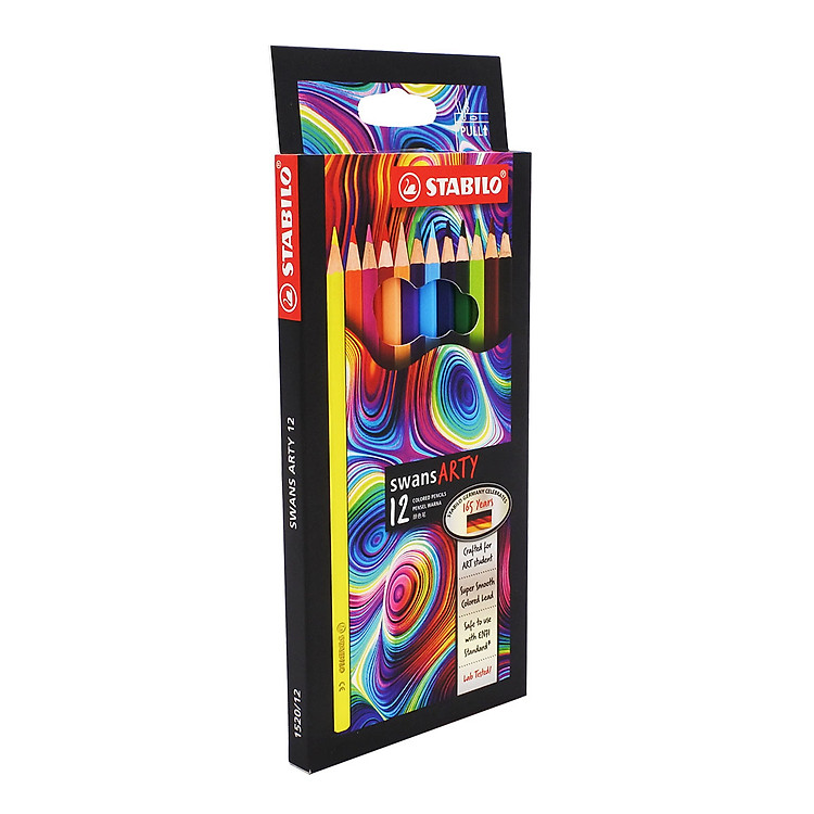 Hộp Bút Chì Màu STABILO Swans Arty (24 màu) - Ảnh 4