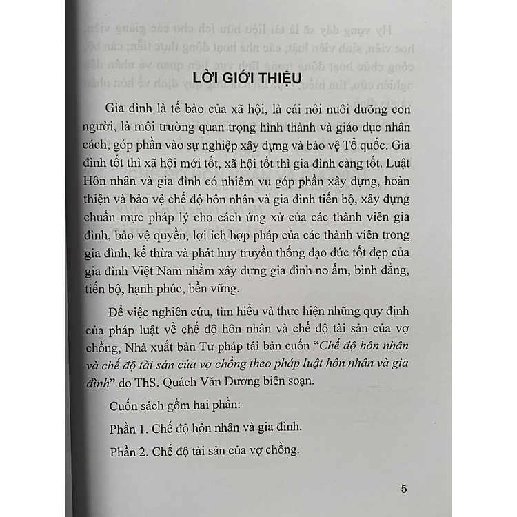 Chế độ hôn nhân và chế độ tài sản của vợ chồng theo pháp luật hôn nhân và gia đình (tái bản lần thứ nhất) - Ảnh 2