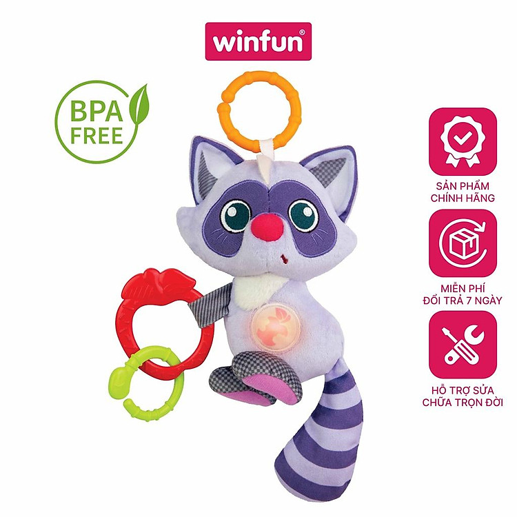Mua Đồ chơi treo nôi gấu mèo Winfun Chính hãng Tiết kiệm