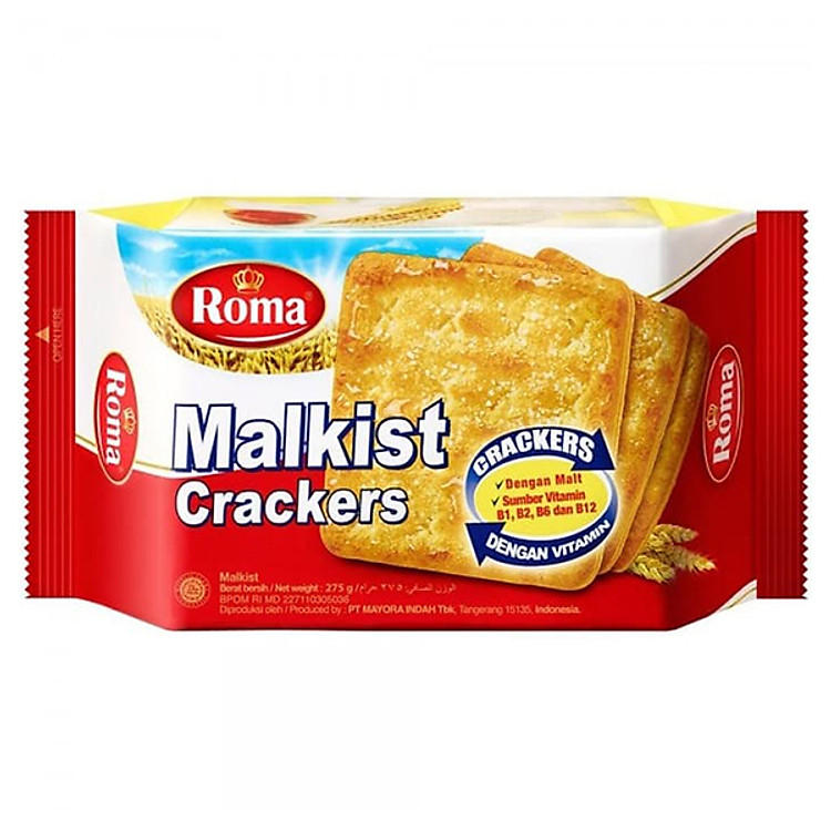 Bánh Quy Ngọt Roma Malkist Crackers 8 x 27 g