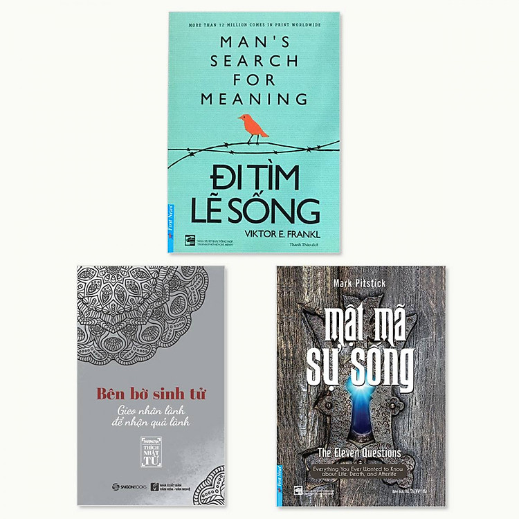 Combo 3 cuốn: Đi Tìm Lẽ Sống, Mật Mã Sự Sống, Bên Bờ Sinh Tử - Gieo Nhân Lành Để Nhận Quả Lành