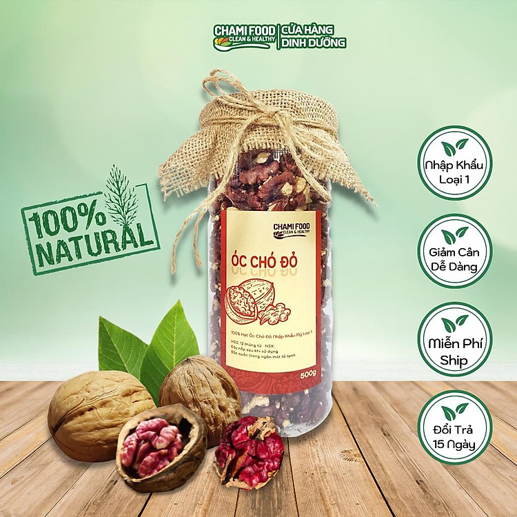 Mua Hạt óc chó đỏ ChamiFood 500G Giá rẻ - Hình ảnh 2