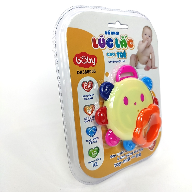 Đồ Chơi Lúc Lắc Mặt Trời - Happy Baby Chính hãng Tiết kiệm - Hình ảnh 4