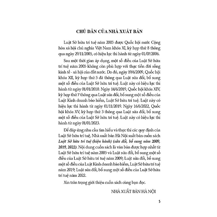 Luật Sở Hữu Trí Tuệ (Hiện Hành) (Sửa Đổi, Bổ Sung Năm 2009, 2019, 2022) - Ảnh 3
