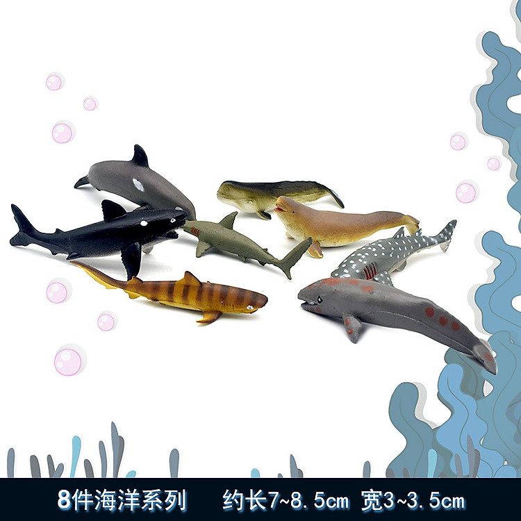 Bộ 8 đồ chơi cá biển cho bé Chính hãng Ưu đãi - Hình ảnh 2