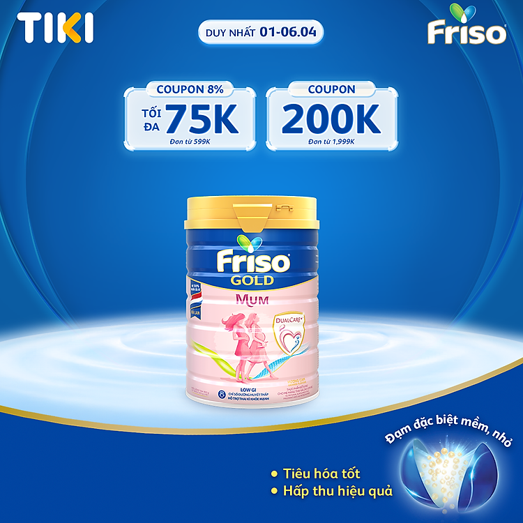 Mua tại Lazada: Sữa Bột Friso Mum Gold Hương Cam 900g Chính hãng, giá tốt