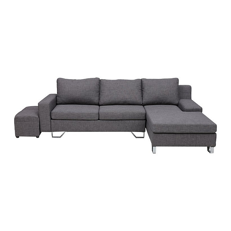 Sofa NỉJuno V9.SF.04 240 x 160 x 80 cm (Ghi xám)