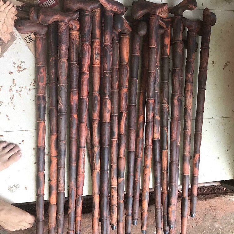 Mua Gậy batong gỗ trắc đỏ đen cho người già Đảm bảo Tiết kiệm