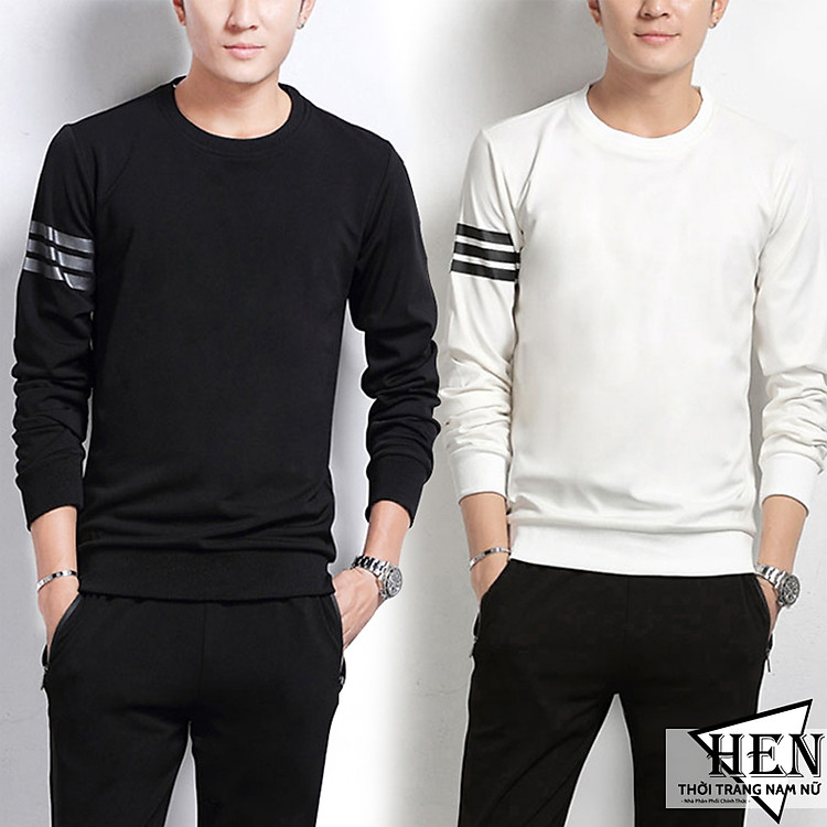 Áo thun nam đẹp TinoFun mã TT74 cổ tròn đẹp tay dài co giãn phong cách Hàn Quốc form rộng cho mùa thu đông
