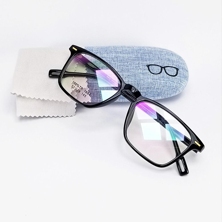 Gọng kính cận nam nữ thời trang DKYGC1694D. Tròng giả cận 0 độ, gọng Poly dẻo ôm sát khuôn mặt.