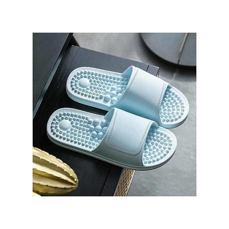 Dép Đi Trong Nhà Massage Chân Tròn Nam Nữ Tặng Dây Buộc Tóc