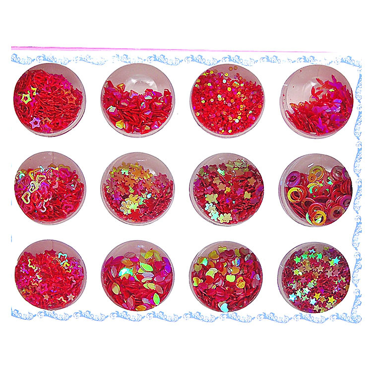 Set 12 hũ trang trí dành cho Móng tay & Nails