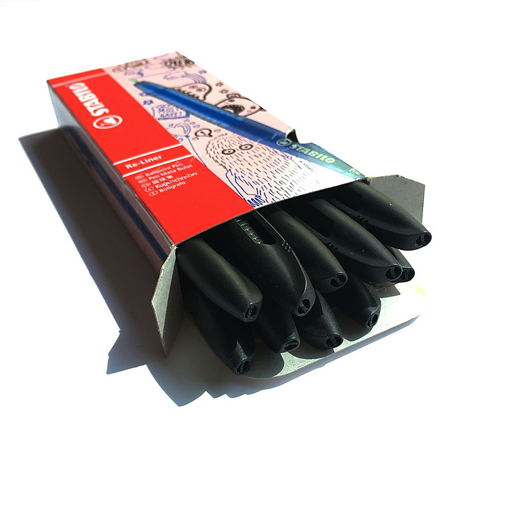 Bộ Bút Bi STABILO Re-Liner F 0.7mm (10 chiếc)