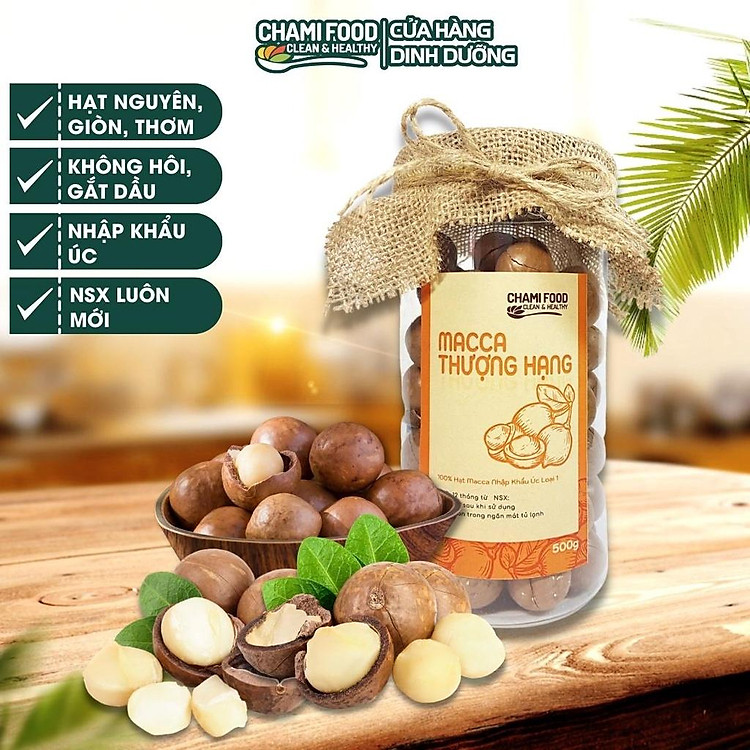 Hạt macca Úc ChamiFood 500G Nhập Khẩu Giá tốt - Hình ảnh 2