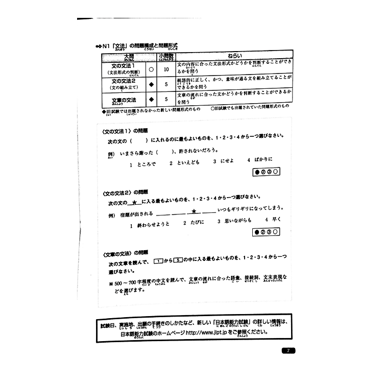 Luyện Thi Năng Lực Nhật Ngữ N1 - Ngữ Pháp - Ảnh 2