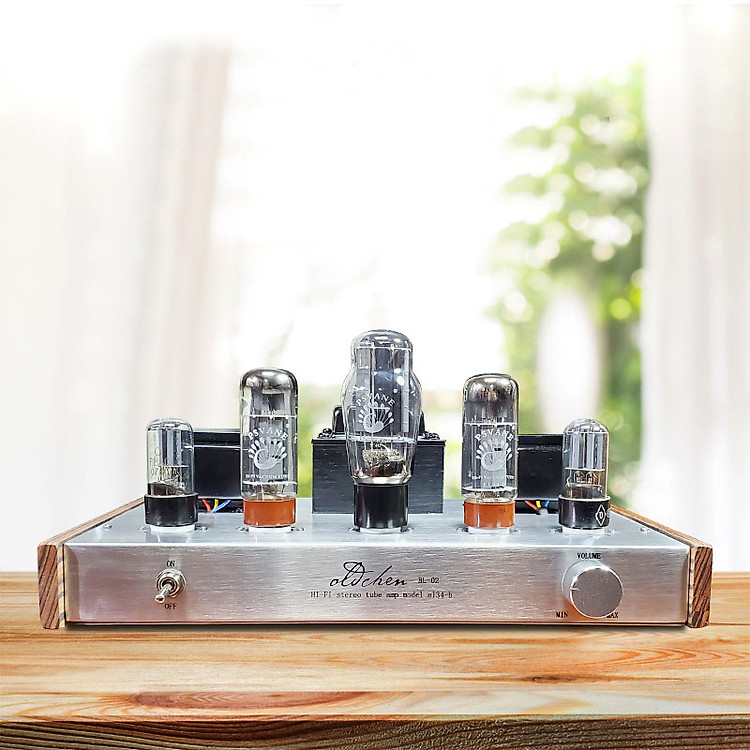 Bộ Ampli Đèn Khuếch Đại Âm Thanh Oldchen EL34 BL-02 Cao Cấp AZONE - Đen