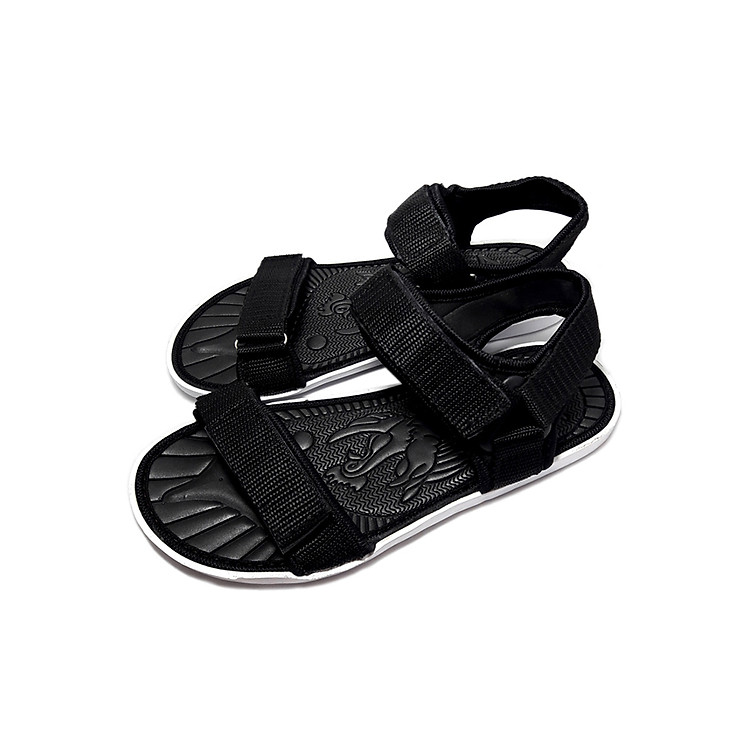 Giày sandal nữ quai dù thời trang T055K435 - Đen