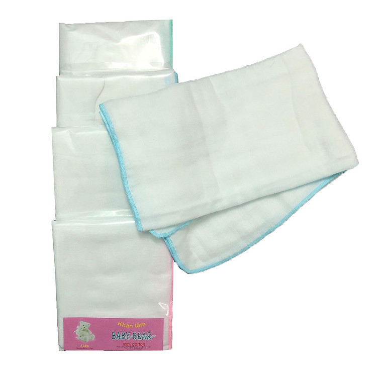 Khăn Tắm 4 lớp Baby Bear 75x95 cm Chính hãng Tiết kiệm - Hình ảnh 4