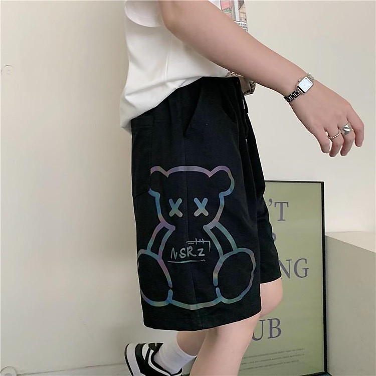 Quần đùi gấu Nhật Minh chất dầy may kỹ, quần short đùi dài gần tới gấu, UNISEX nam nữ mặc được VIDEO ẢNH THẬT CUỐI