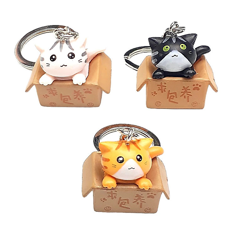 Bộ Móc Khóa Mèo Con Ngồi (3 chiếc)