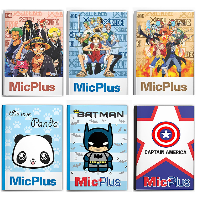 Combo 10 quyển Vở MicPlus (kẻ ngang) Giao màu ngẫu nhiên